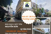 BÁN GẤP nhà 2 Mặt tiền Nguyễn Sơn 102m2, 3 Lầu+ST - DÒNG TIỀN 55TR/TH